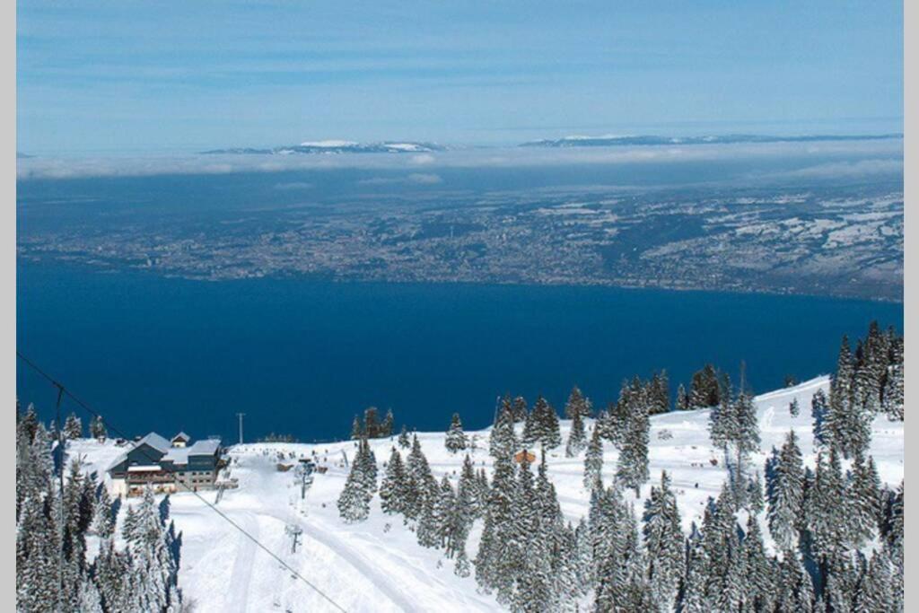 Duplex En Station Vue Sur Lac Leman تولو المظهر الخارجي الصورة