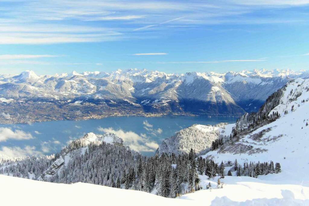 Duplex En Station Vue Sur Lac Leman تولو المظهر الخارجي الصورة